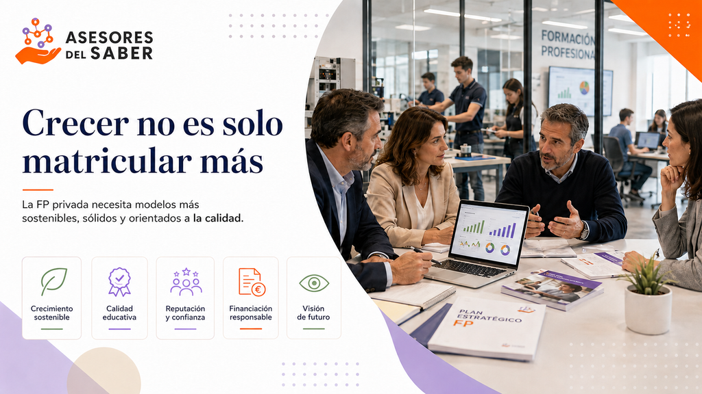crecimiento sostenible y calidad en la FP privada